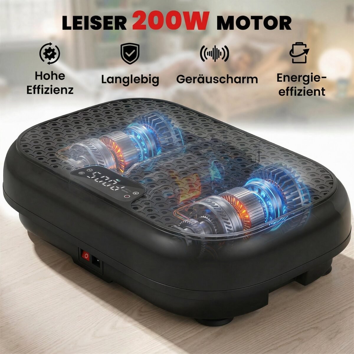 Vibracinė plokštė raumenų stiprinimui su 120 intensyvumo lygių ir 5 programomis – Paveikslėlis 4