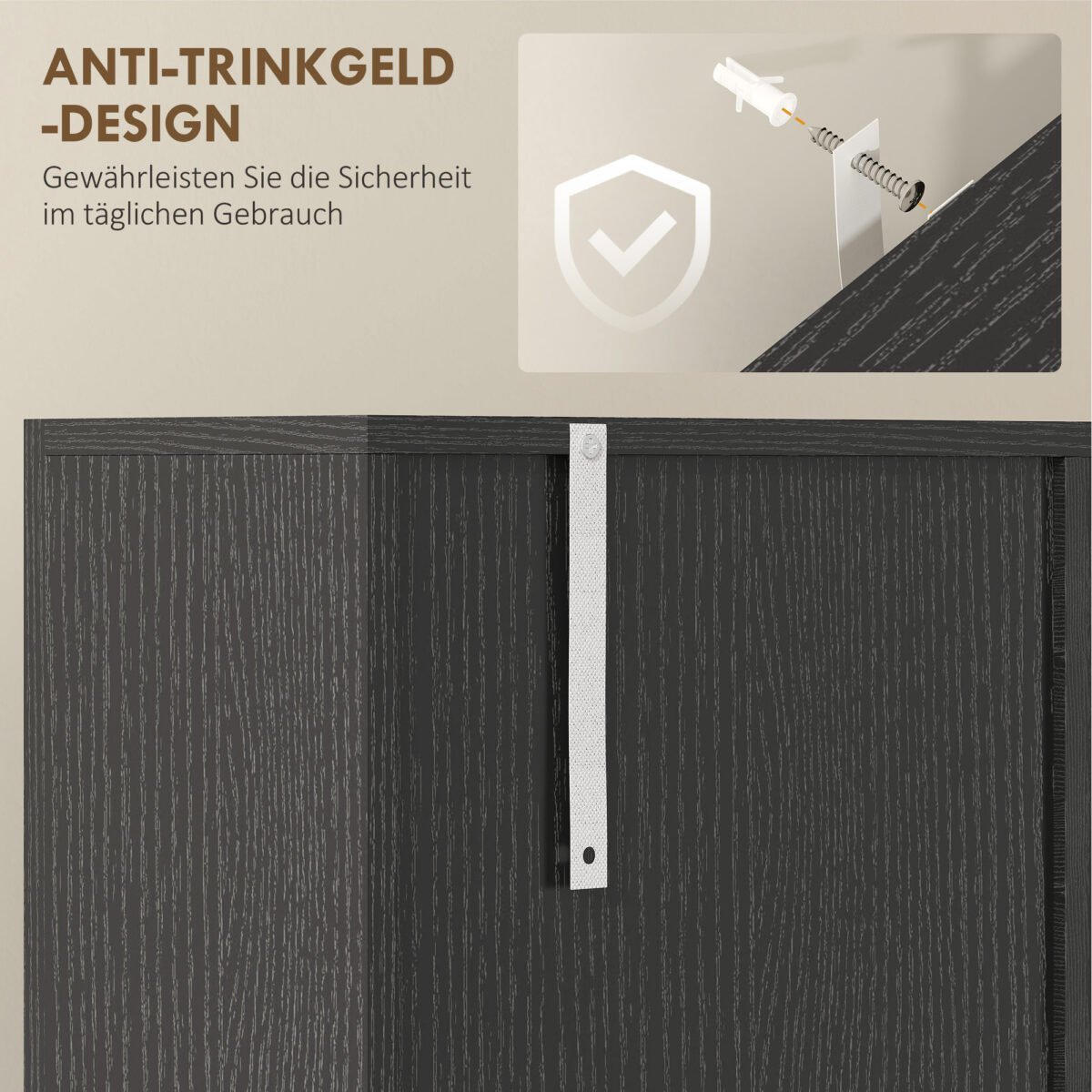 Virtuvės bufetas su stalčiumi ir lėtu uždarymu – Paveikslėlis 7