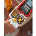 Žaislinis prekybos centras su vežimėliu, svarstyklėmis, kasa, skeneriu ir 48 priedais – Paveikslėlis 7