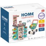 Žaislinis supermarketas su kasa, skaitytuvu, vežimėliu ir 47 priedais – Paveikslėlis 11