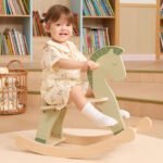 Žalias medinis supamasis arkliukas – Paveikslėlis 2