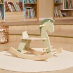 Žalias medinis supamasis arkliukas – Paveikslėlis 3