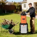 Elektrinis medienos smulkintuvas su 50L surinkimo konteineriu 2800W (Oranžinė) – Paveikslėlis 2