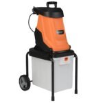 Elektrinis medienos smulkintuvas su 50 l surinkimo konteineriu 2800 W (Oranžinė)