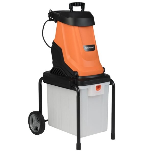 Elektrinis medienos smulkintuvas su 50 l surinkimo konteineriu 2800 W (Oranžinė)