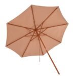 Kabantis saulės skėtis terasai Ø300 cm (Šviesiai ruda)