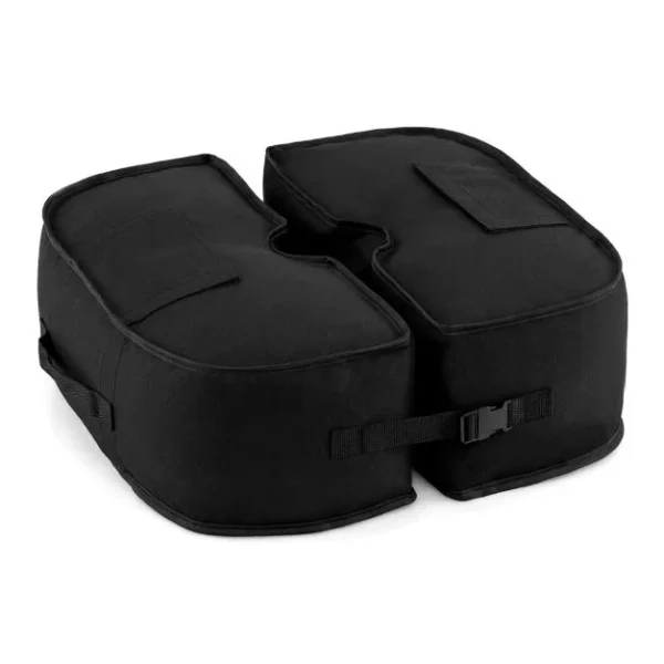 Nešiojamas pripildomas skėčio pagrindas 40 kg talpos (Juoda)