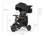 QPLAY sulankstomas triratukas vaikams Nova Deluxe (Black)