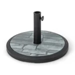 Skėčio stovas su 15 kg svorio užpildu tinkamas 35-48 mm kotams (Juoda)