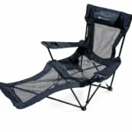 Sulankstomas kempingo gultas su pakoju ir reguliuojamu atlošu (Žalia)