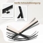 Trijų dalių sodo bistro komplektas su supynėmis (Smėlio)