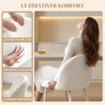 Valgomojo kėdės su minkšta šenilo apdaila ir 7 cm paminkštinimu 2 vnt – Paveikslėlis 6