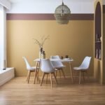 4 baltos valgomojo kėdės su minkšta pagalvėle – Paveikslėlis 8