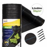 Agroplėvelė juoda UV 90 g/m²