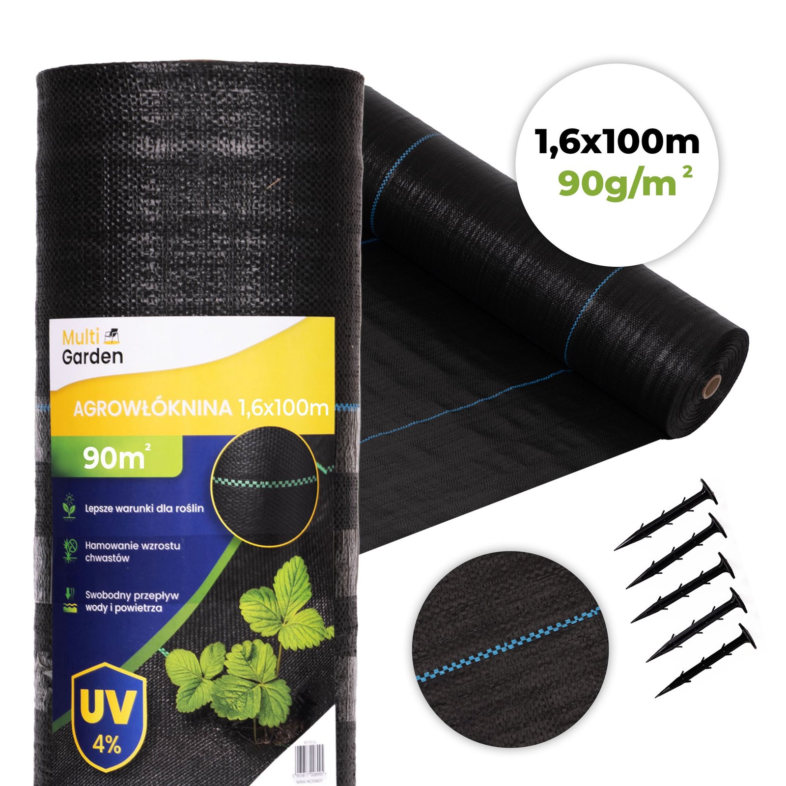 Agrotekstilė juoda 90 g/m² Agrotekstilė juoda 90 g/m²