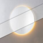 Apvalus sieninis LED veidrodis 80 cm su jutikliniu jungikliu
