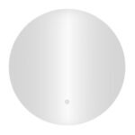 Apvalus sieninis LED veidrodis 80 cm su jutikliniu jungikliu