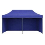 Automatinė renginių palapinė 3x6 m su keturiomis sienomis mėlyna
