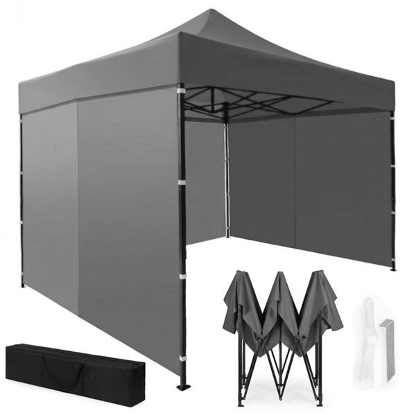 Automatinė sodo pavėsinė 3x3 m su keturiomis sienomis
