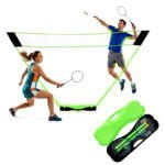 Badmintono rinkinys su sulankstomu tinkleliu ir lagaminu 300x156 cm