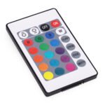 Balta naktinė spintelė su LED apšvietimu ir dviem stalčiais – Paveikslėlis 8