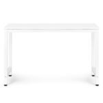 Baltas biuro stalas su melamino danga 120x60 cm – Paveikslėlis 4