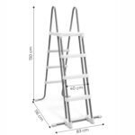 Baseino kopėtėlės su neslystančiais laipteliais 91–107 cm aukščio baseinams – Paveikslėlis 3