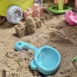 Biologiškai skaidus smėlio rinkinys su vežimėliu, 13 dalių