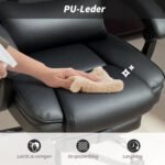 Biuro kėdė ergonominė atlenkiama su masažu ir kojų atrama – Paveikslėlis 6