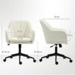 Biuro kėdė su minkštais apmušalais ir ergonomišku išlenktu atlošu