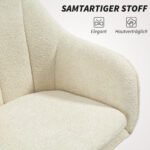 Biuro kėdė su minkštais apmušalais ir ergonomišku išlenktu atlošu