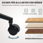 Biuro kėdė su minkštais apmušalais ir ergonomišku išlenktu atlošu