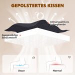 Biuro kėdė su reguliuojamu 3D minkymo masažu ir kojų atrama