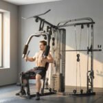 65 kg svorių ir bicepso suoleliu