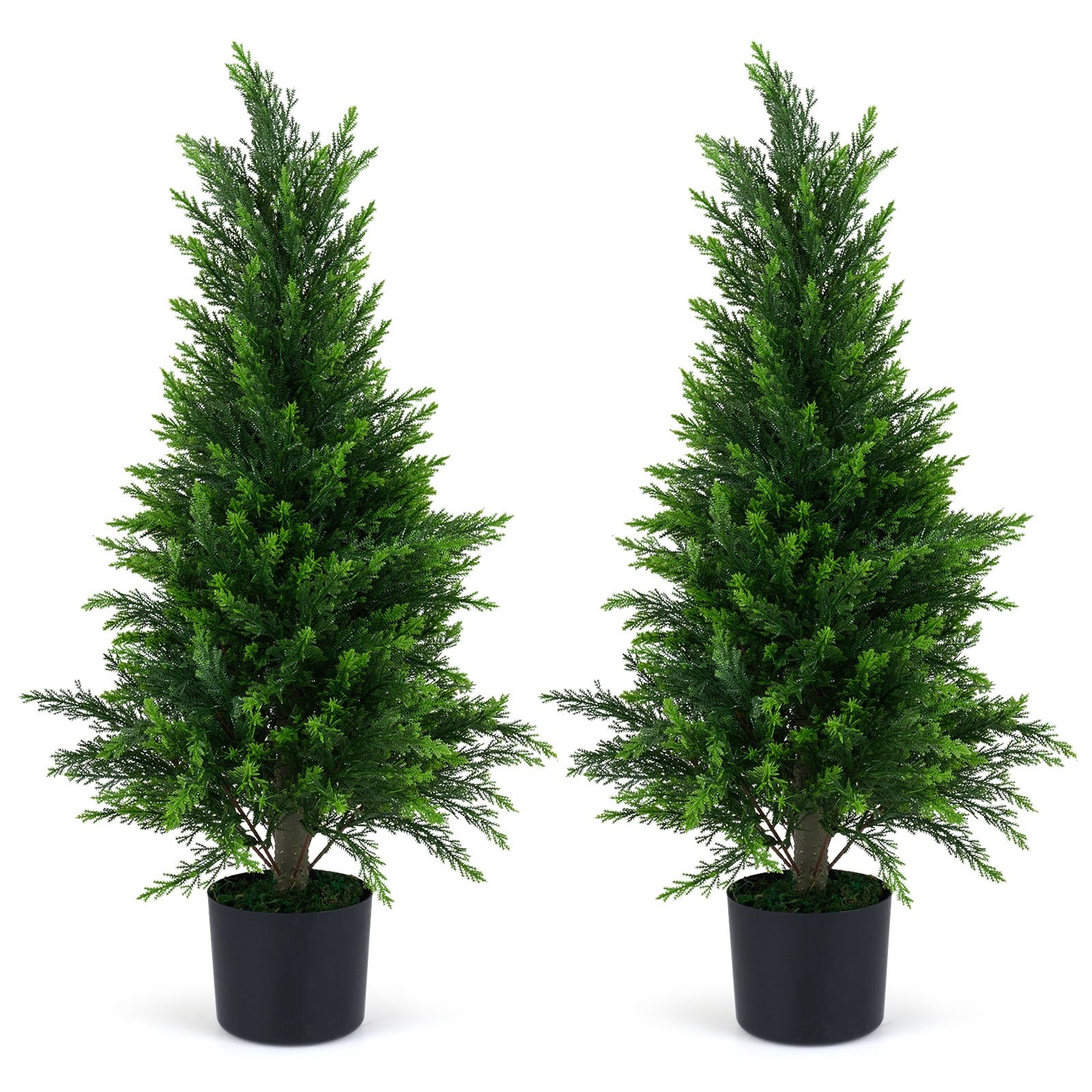 Dirbtiniai kedro medžiai vazonuose 90 cm (Žalia) Dirbtiniai kedro medžiai vazonuose 90 cm (Žalia)