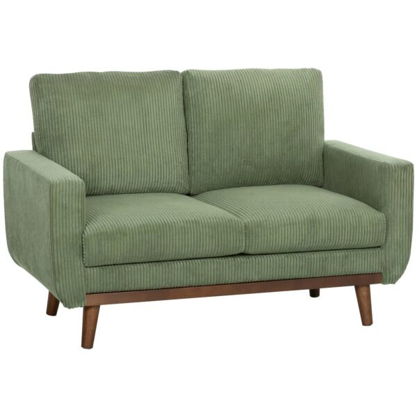 Dvivietė sofa su gofruotu apmušalu