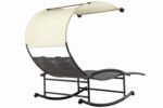 Dvivietė supama sodo sofa su stogeliu – Paveikslėlis 4