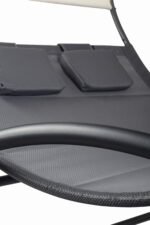Dvivietė supama sodo sofa su stogeliu – Paveikslėlis 8