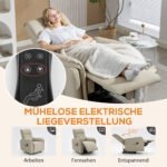 Elektrinis masažinis krėslas su atlenkiama kojų atrama, dirbtinės odos – Paveikslėlis 6
