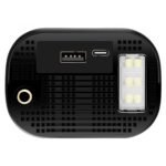 Elektrinis oro kompresorius su 6000 mAh nešiojamuoju įkrovikliu ir LED žibintuvėliu – Paveikslėlis 8