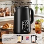Elektrinis virdulys 1,7 l su temperatūros reguliavimu, juodas – Paveikslėlis 7