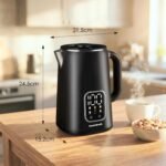 Elektrinis virdulys 1,7 l su temperatūros reguliavimu, juodas – Paveikslėlis 8