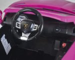 Elektromobilis rožinis Lamborghini Aventador 6V su nuotoliniu valdymu – Paveikslėlis 3