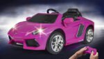 Elektromobilis rožinis Lamborghini Aventador 6V su nuotoliniu valdymu – Paveikslėlis 4