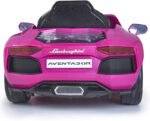 Elektromobilis rožinis Lamborghini Aventador 6V su nuotoliniu valdymu – Paveikslėlis 6