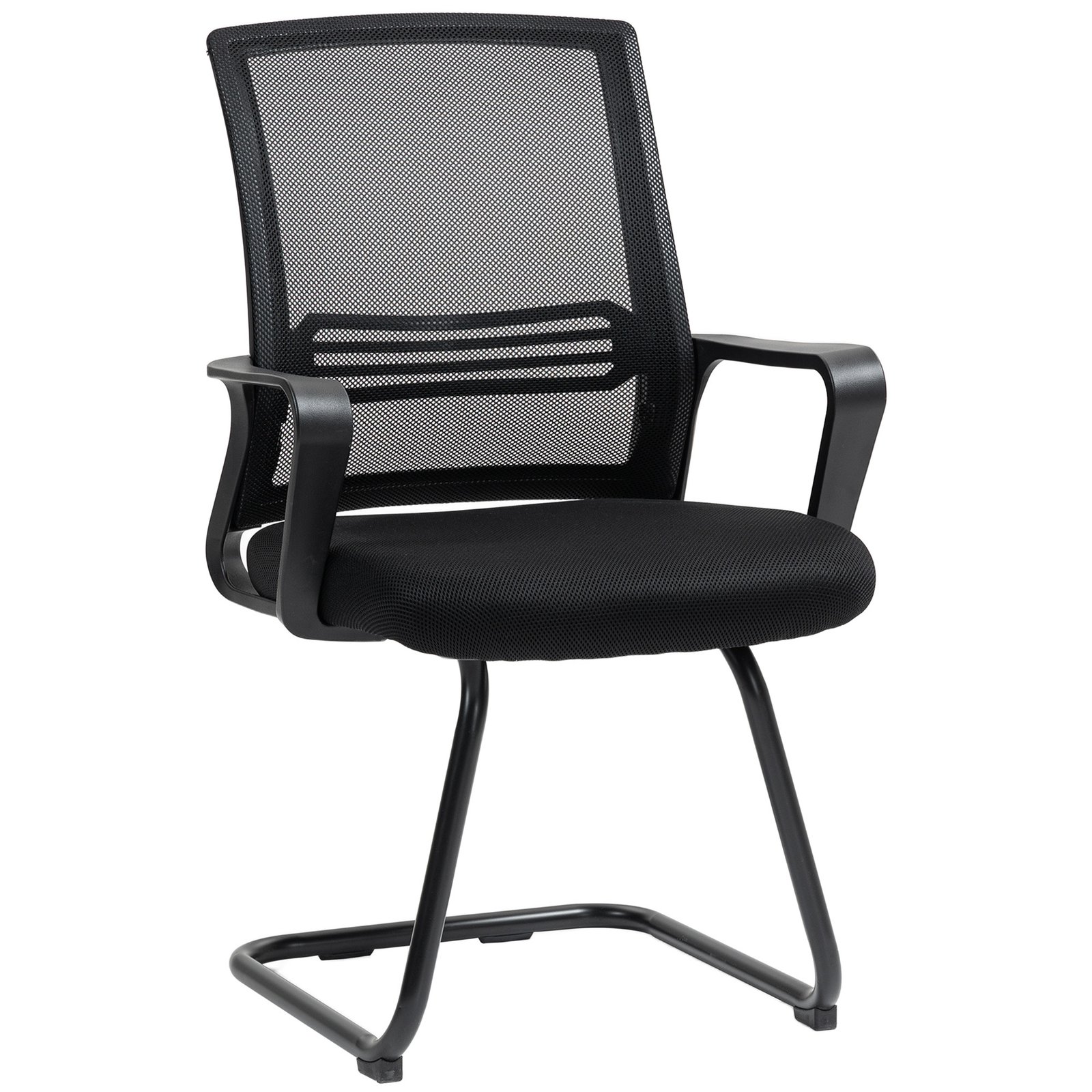 Ergonomiška konferencinė kėdė su tinkliniu audiniu ir rogučių pagrindu Ergonomiška konferencinė kėdė su tinkliniu audiniu ir rogučių pagrindu