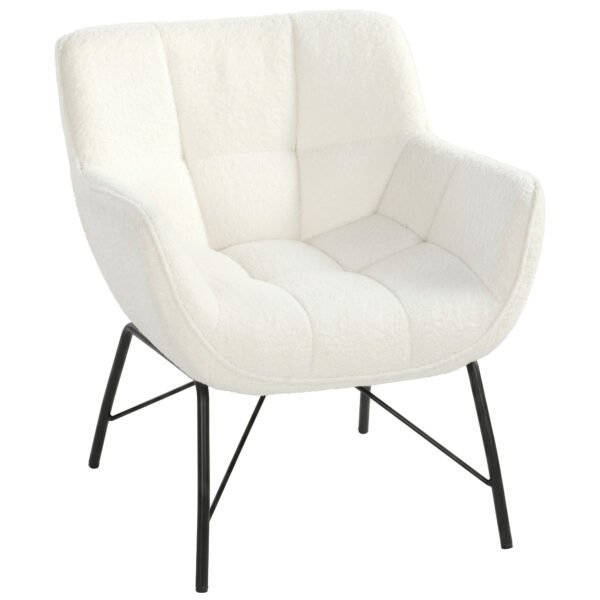 FOTELIS modernus su šerpos audiniu