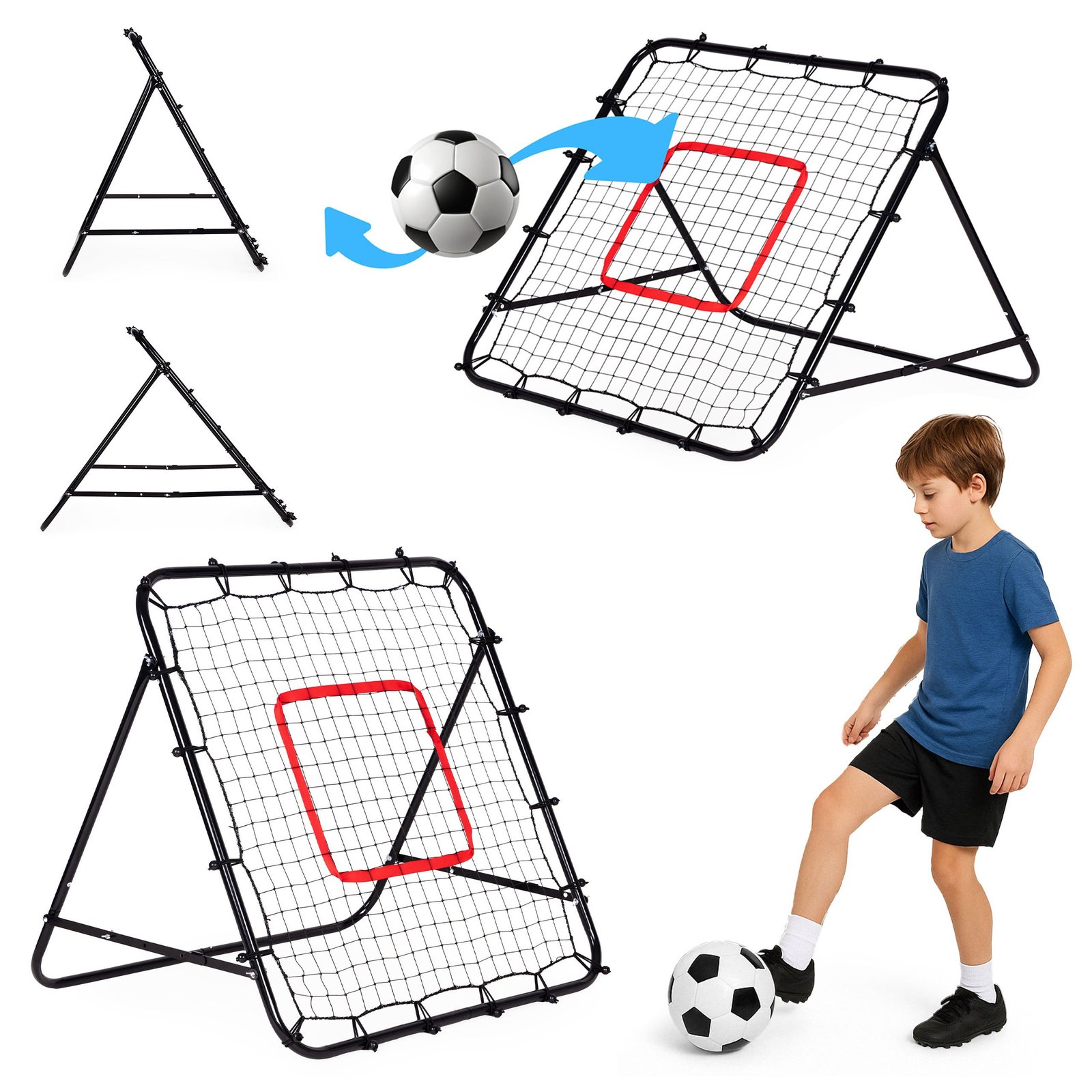 Futbolo rikošeto sienelė treniruotėms 100x100 cm