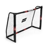 Futbolo vartai su tinklu, 240x160 cm, tvirta plienine konstrukcija – Paveikslėlis 4