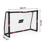 Futbolo vartai su tinklu ir tvirtu plieniniu rėmu (300x200 cm) – Paveikslėlis 10